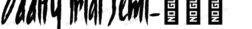 Oddity Trial Semi字体转换